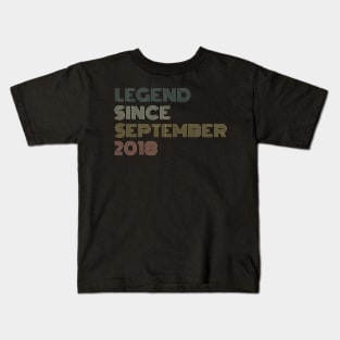 Legend Since September 2018 Kids T-Shirt